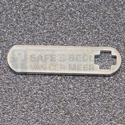 Eurolocks losse sluitlip Kruis-aansluiting 3 mm. dik, type 7310040 recht, lengte 40 mm. 